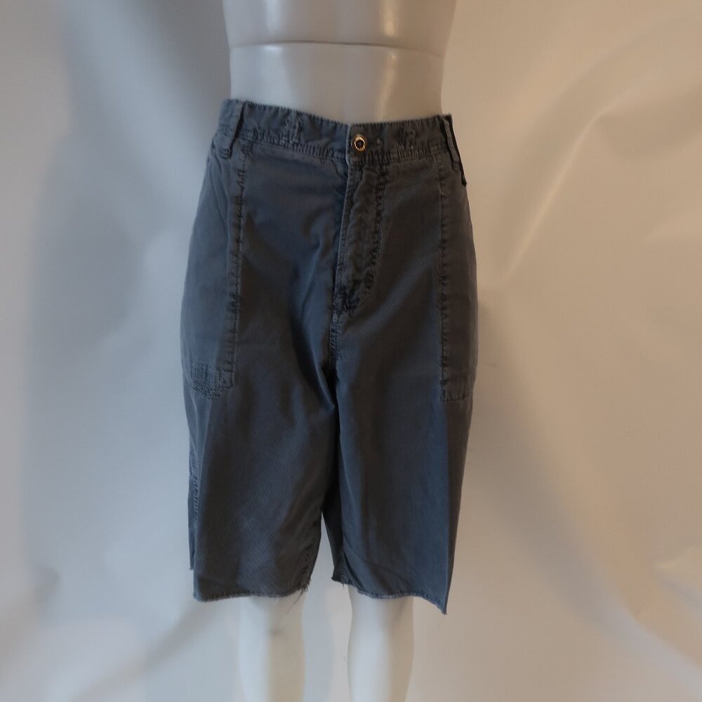 Mens Paperbacks Blue Flat Front Corduroy Cargo Shorts 38
